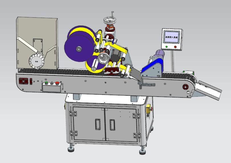 全自動臥式圓瓶（píng）貼機-18