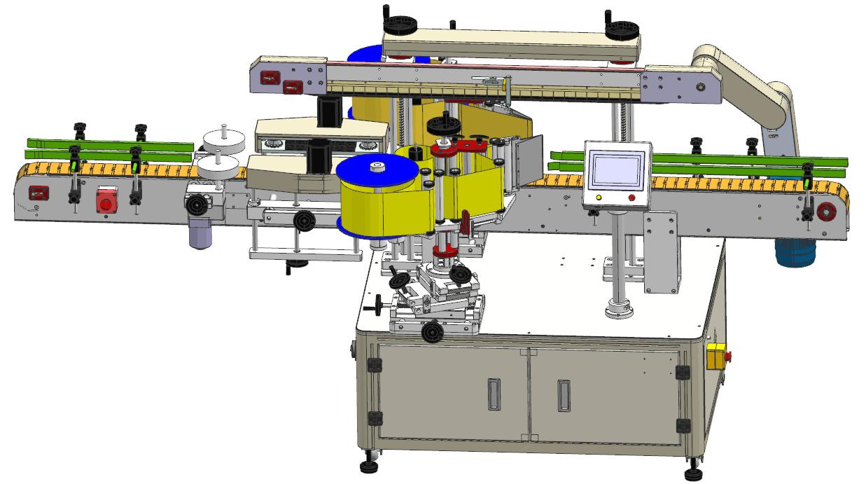 全自動雙側麵貼標機-17