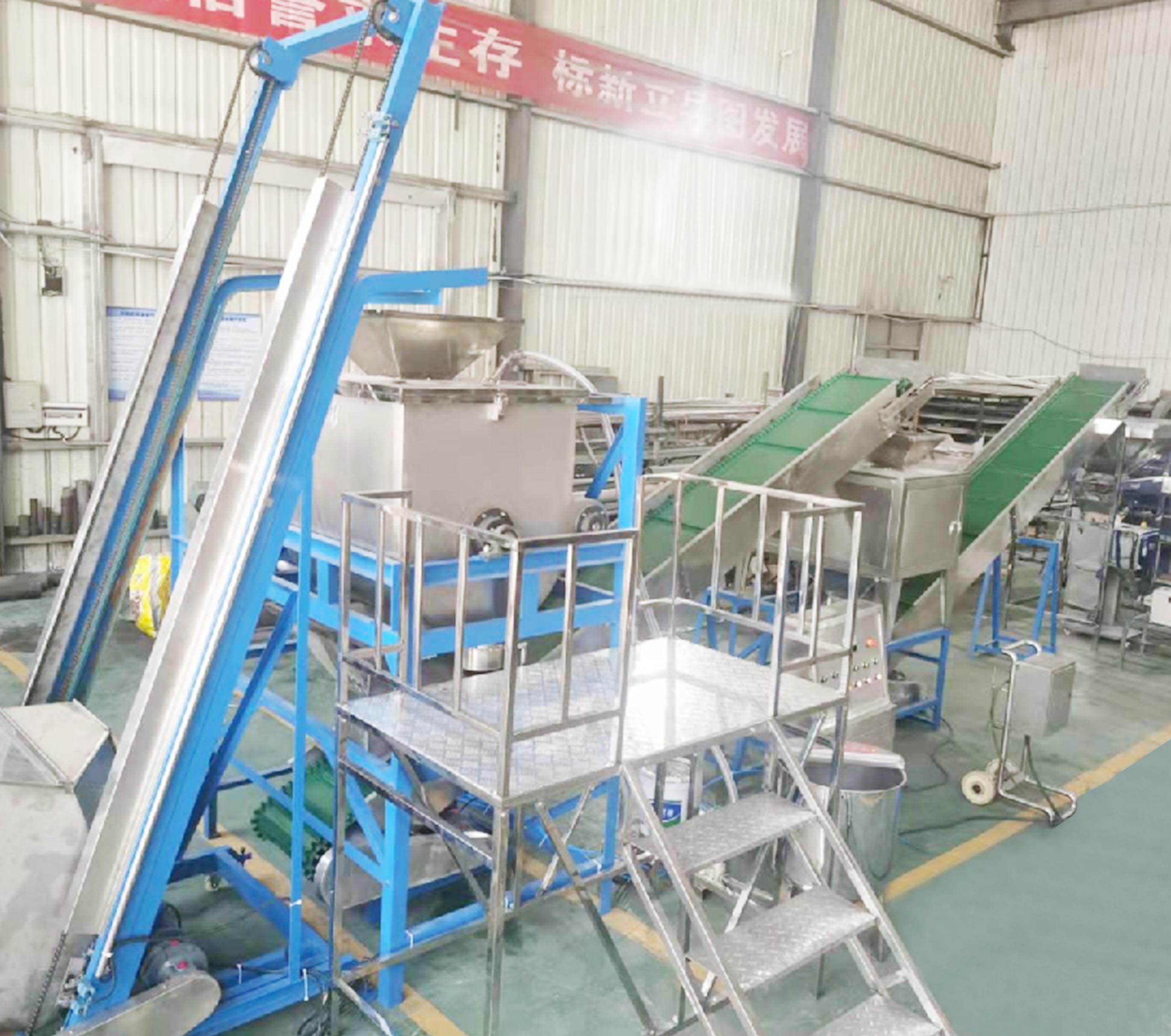 國外用戶（hù）洗衣粉生產線案例